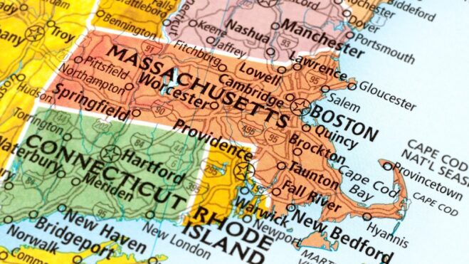 Massachusetts State Map