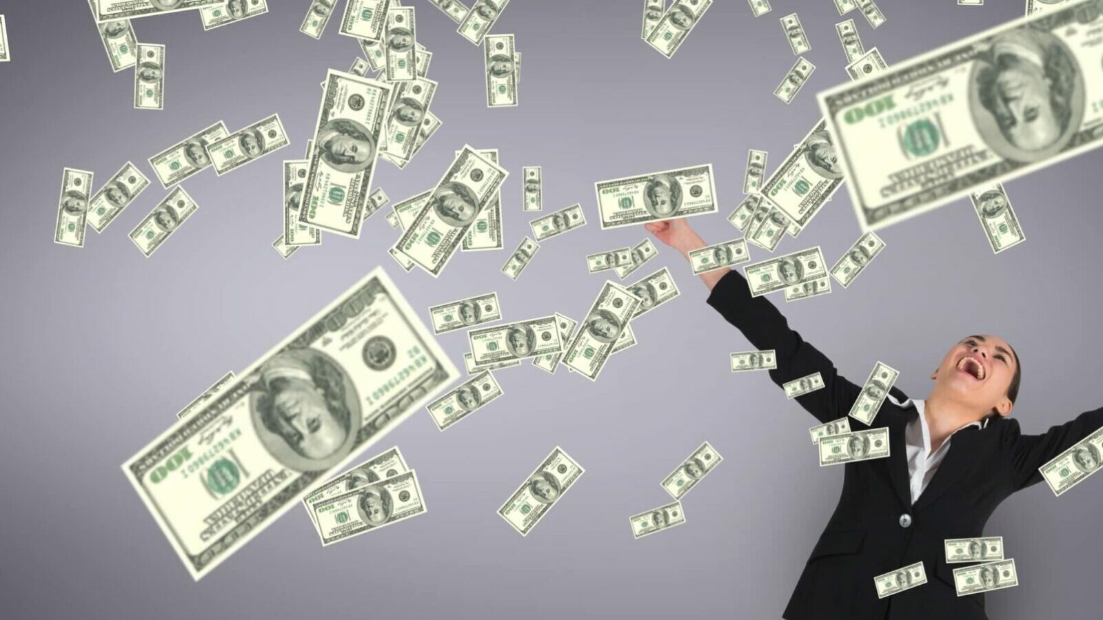 money raining down