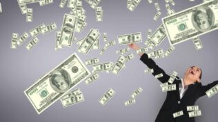 money raining down