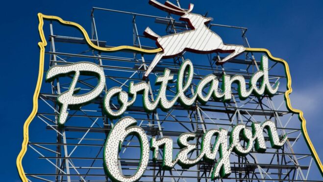 portland oregon sign