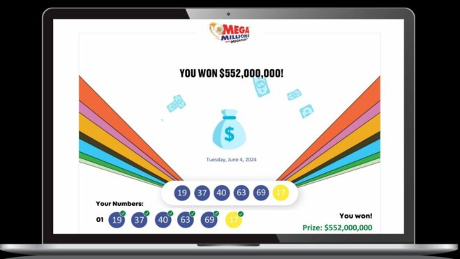 mega millions winner screen