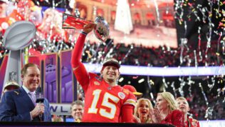 patrick mahomes super bowl trophy