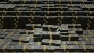 money stacks