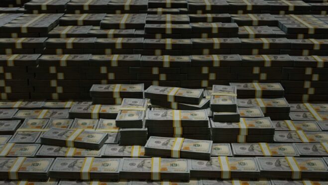 money stacks
