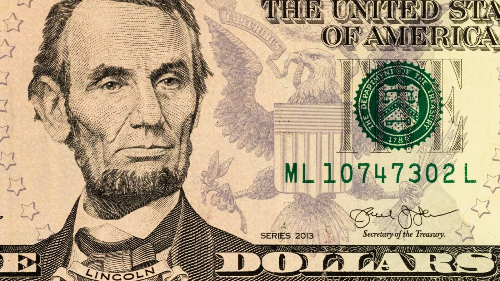 five dollar bill