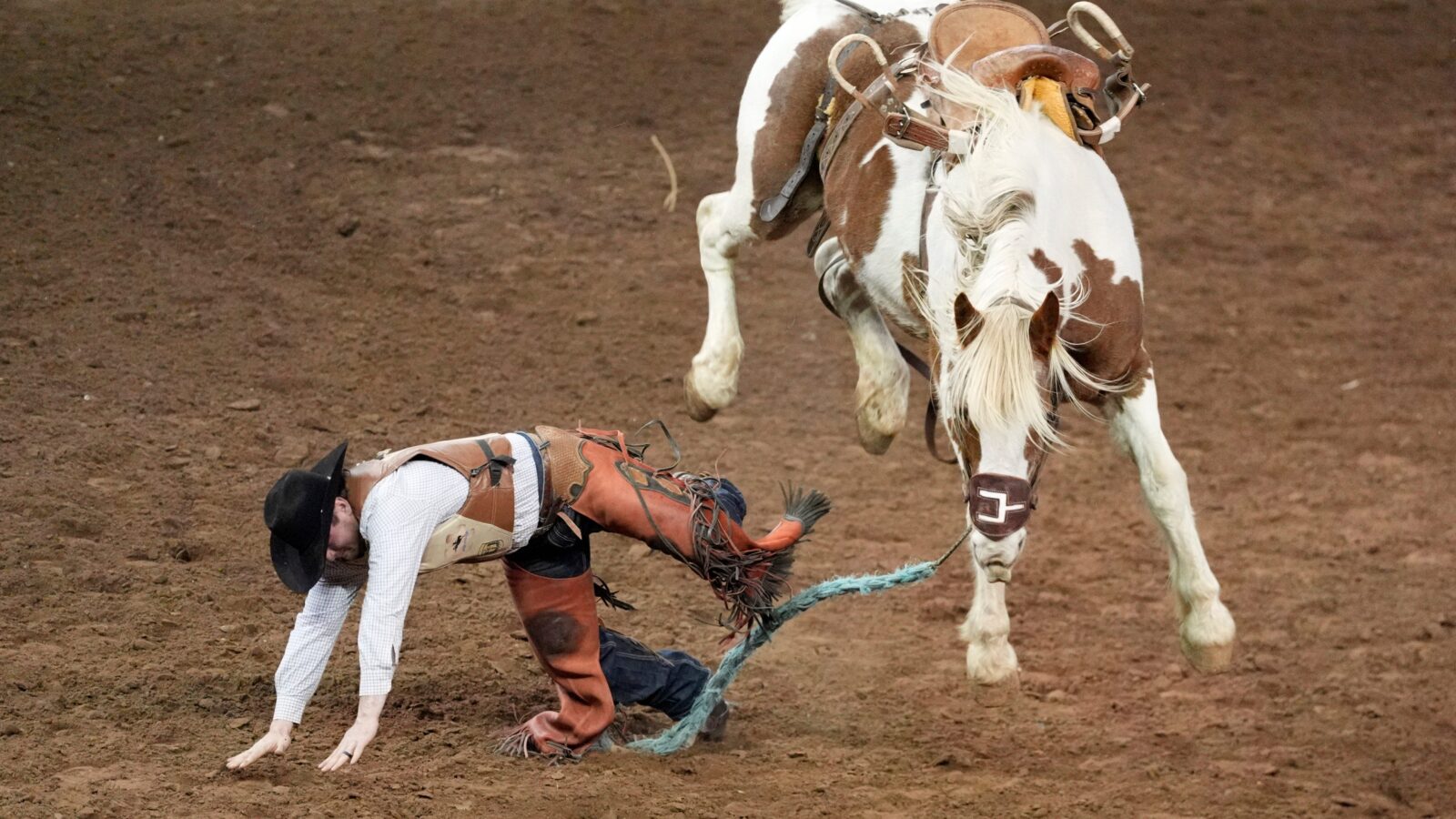 rodeo rider falls