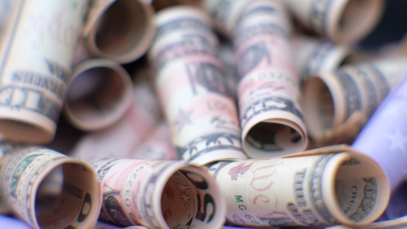 rolls of cash