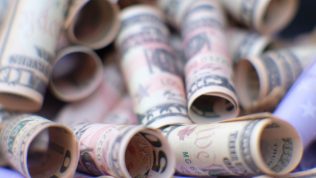 rolls of cash