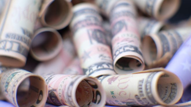 rolls of cash