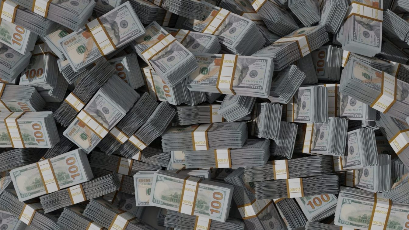 pile of money