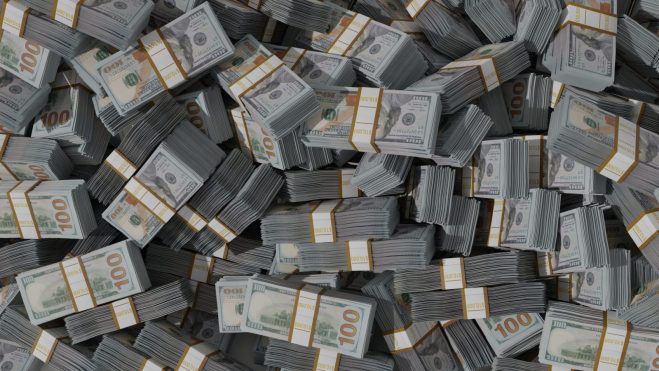 pile of money