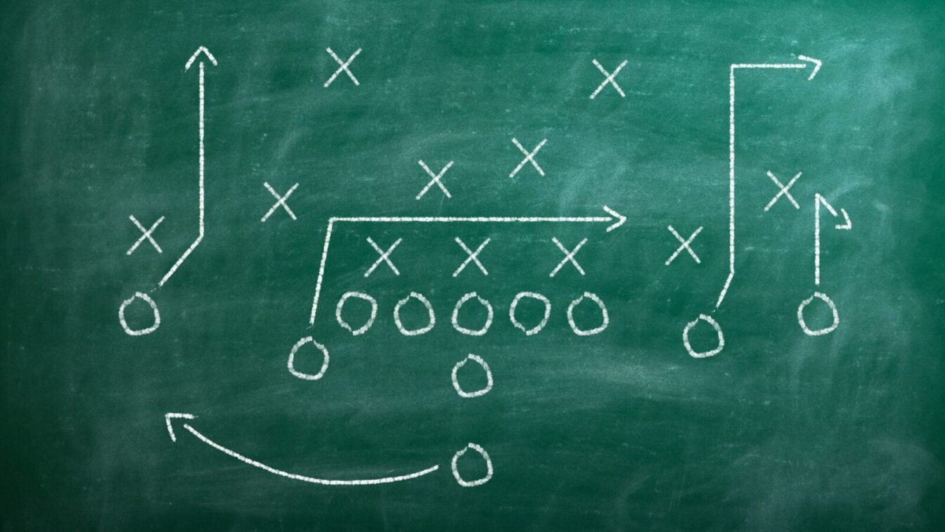 football chalkboard