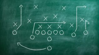 football chalkboard