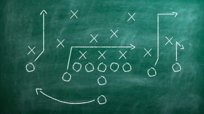 football chalkboard
